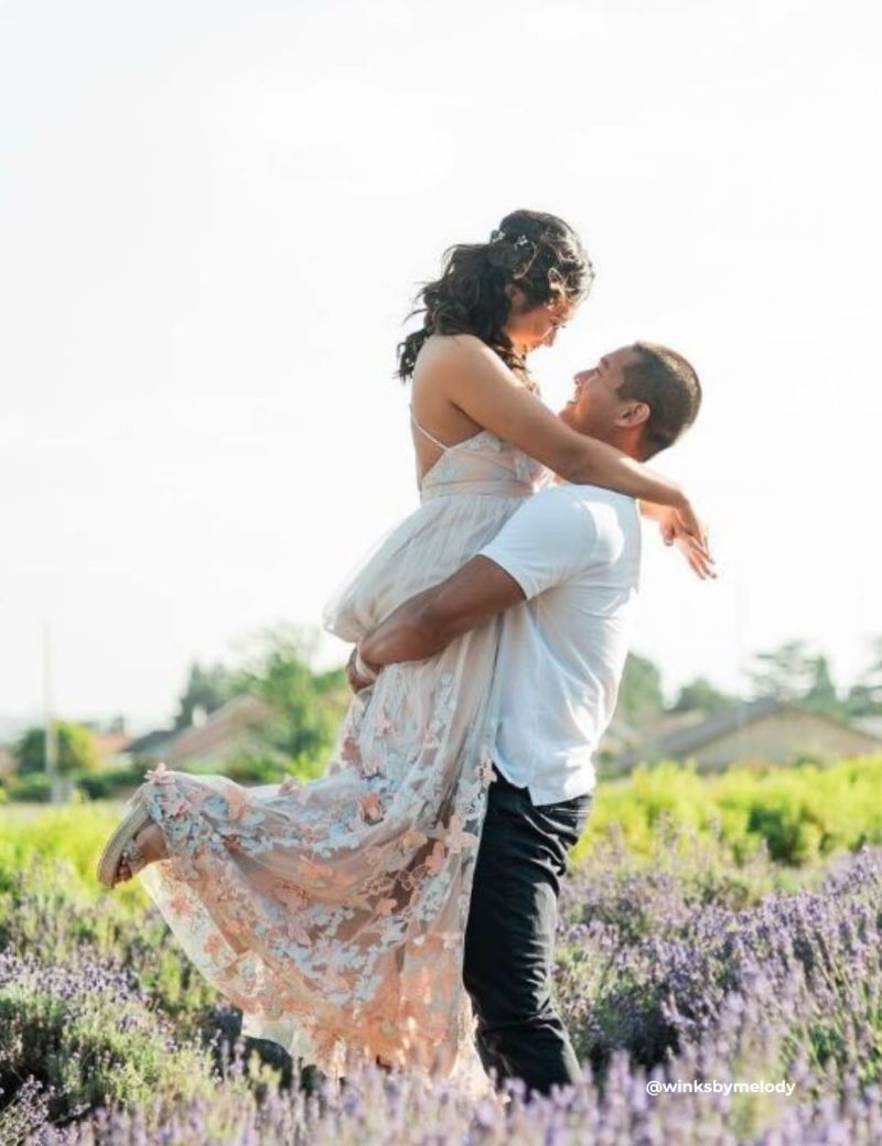 floral engagement dress spring