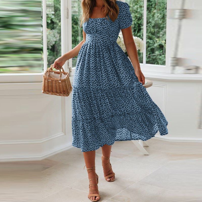 floral midi dress wedding guest