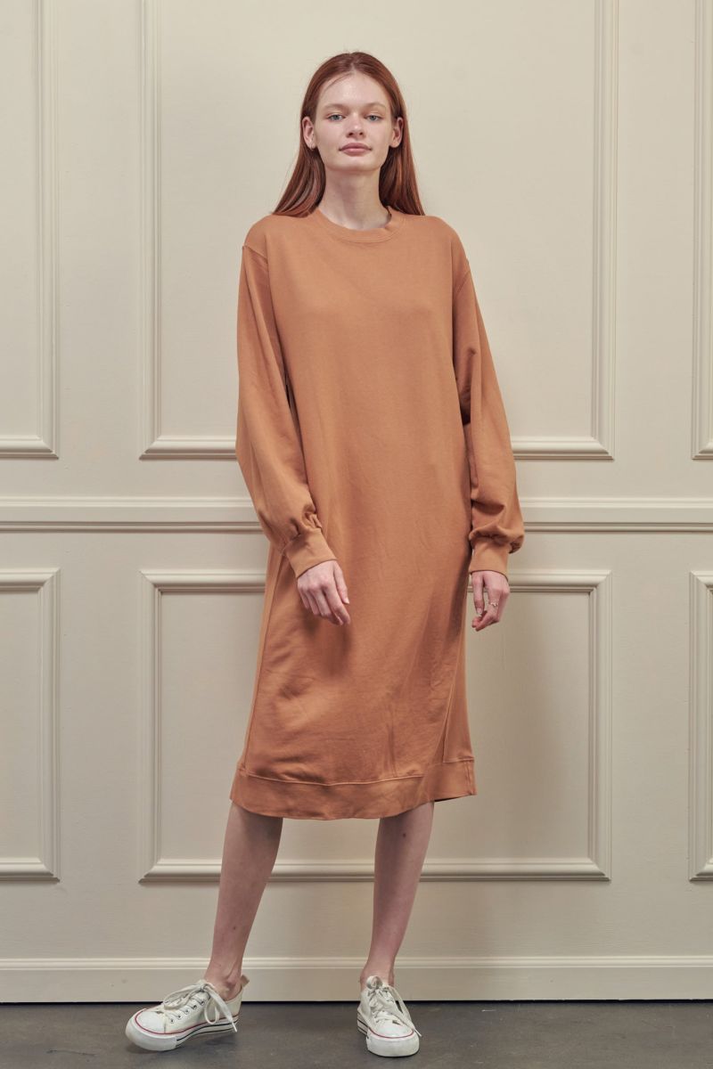 french terry sweatshirt dress