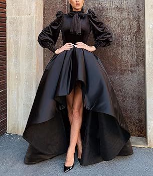 high low dress with sleeves