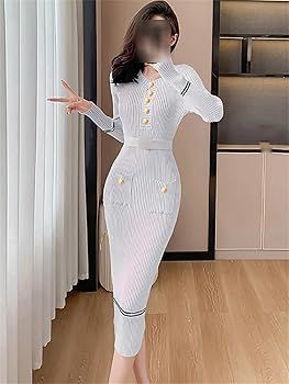 long sleeve bandage dress winter