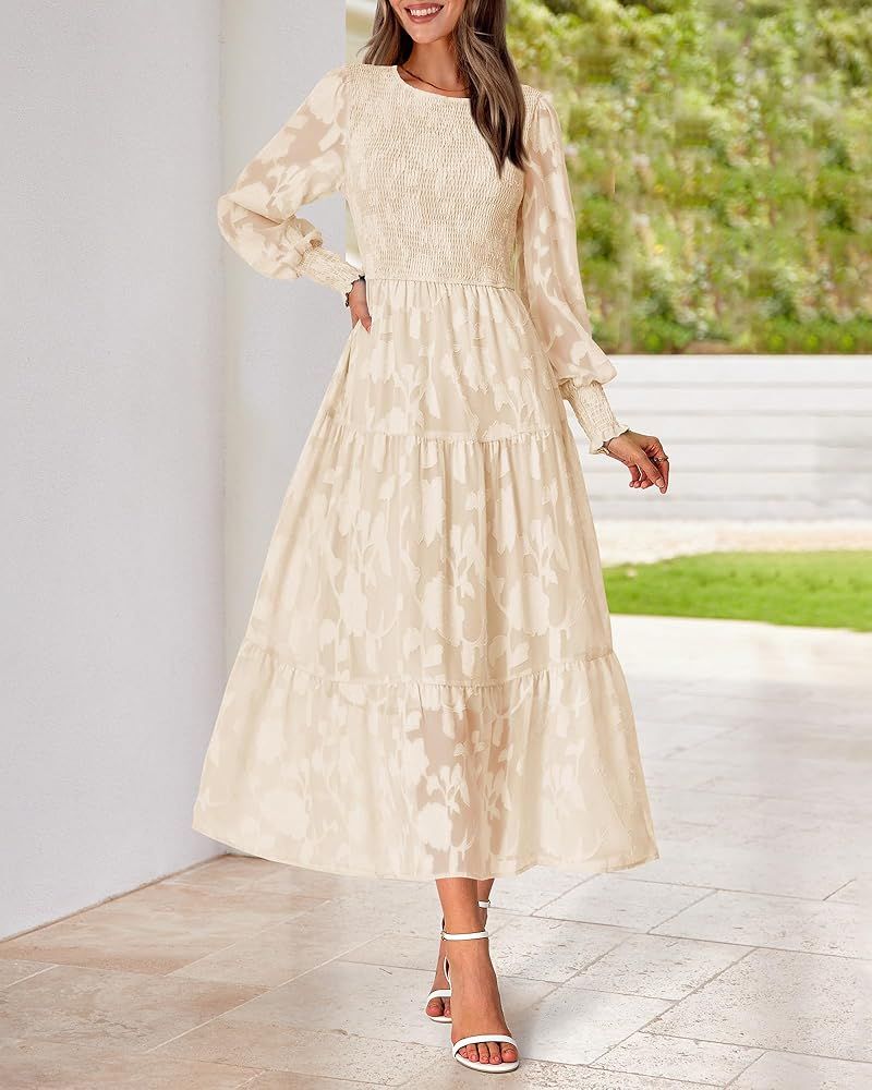 midi floral boho dress wedding guest