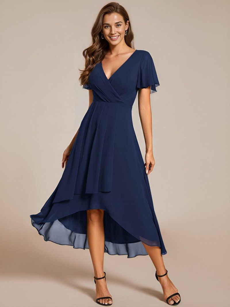 navy wedding guest dress formal