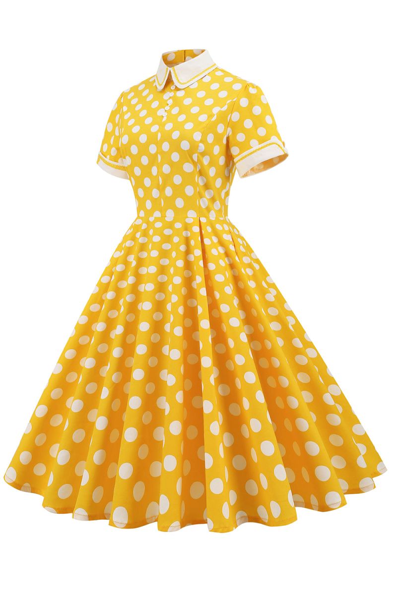 polka dot spring dress vintage