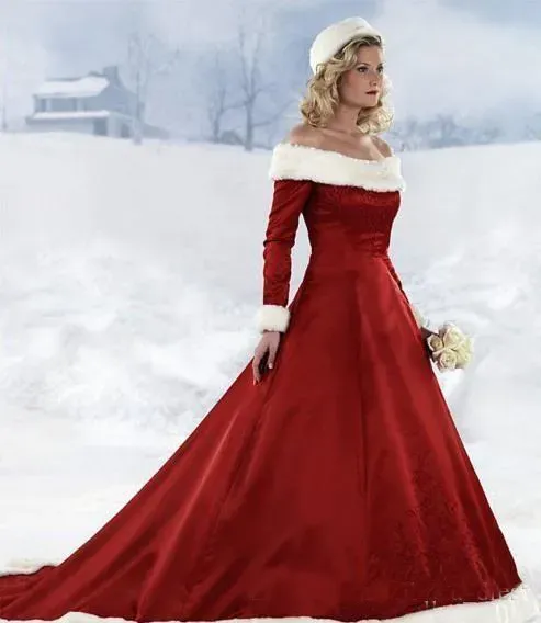 red winter dress christmas