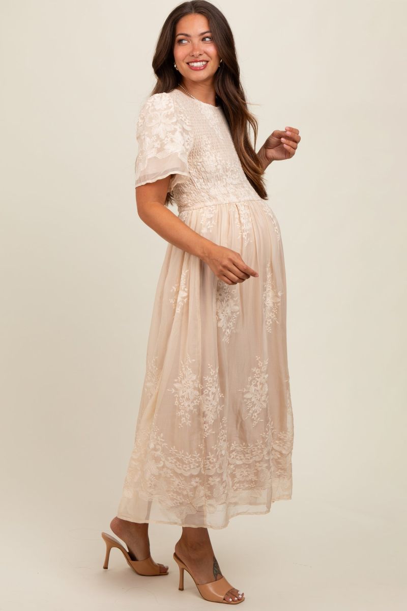 smock midi dress pregnancy friendly