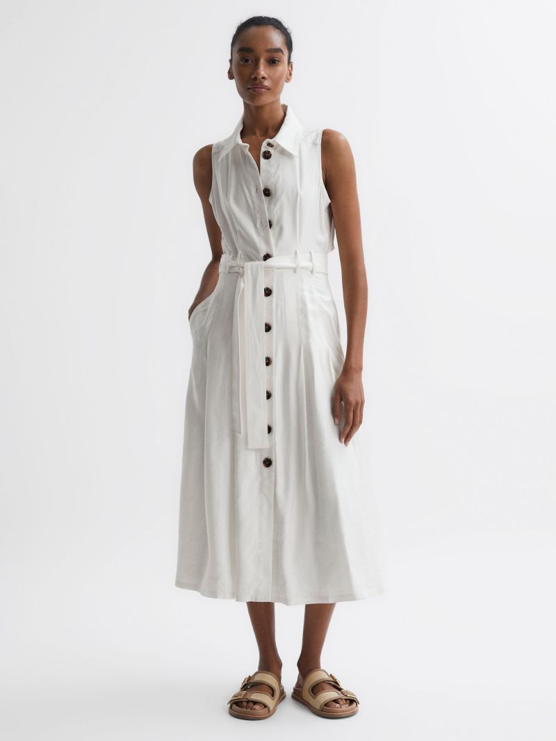 button front midi dress versatile