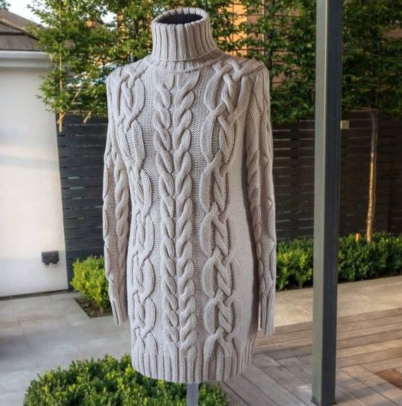 cable knit fall dress cozy