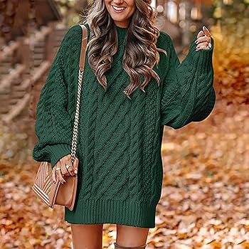 chunky knit dress winter 2025